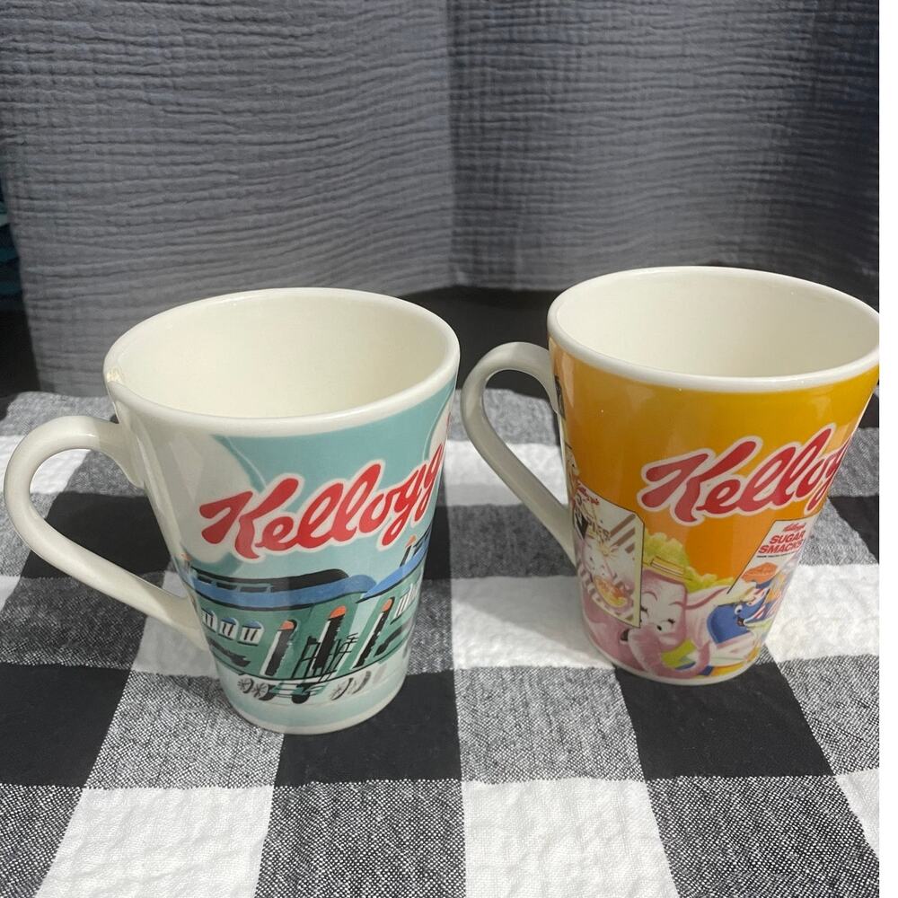 2 Vintage Kellogg's Mugs 2007